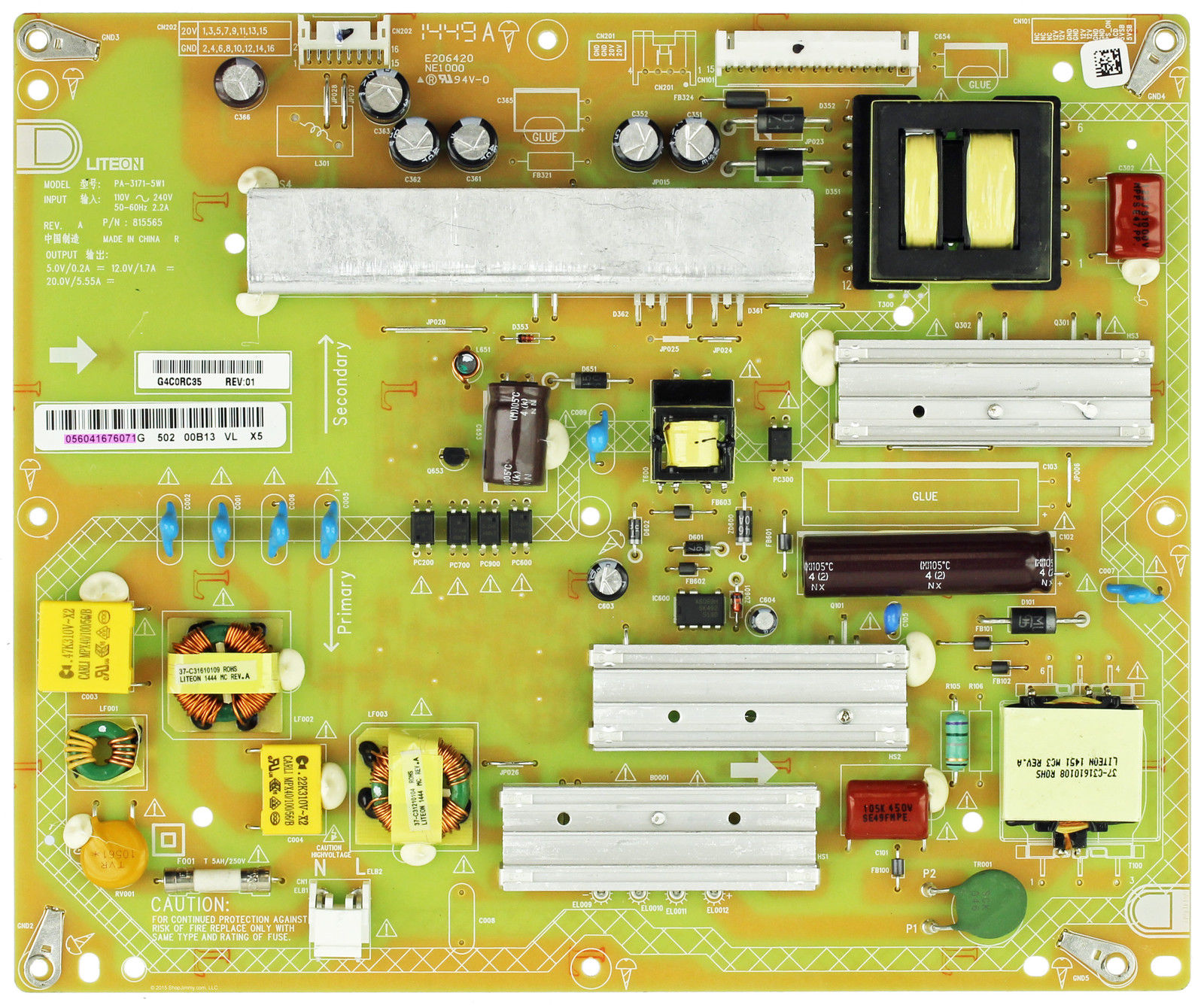 Vizio D55-D2 E55-C2 Netzteil PA-3171-5W1 056.04167.6071